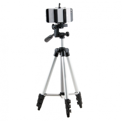 40" lightweight Aluminum Phone Tripod  Basic Camera Tripod  3-Way Pan/Tilt Head